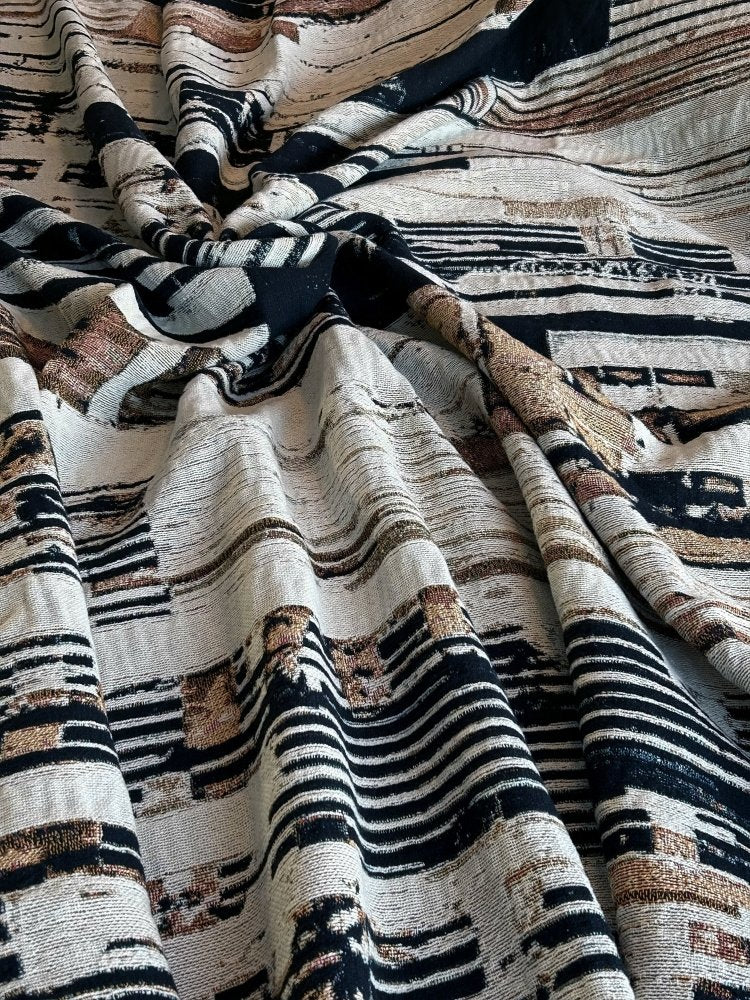 Home Decor {{variant_option}} - Wall Art Décor Woven Throw Blanket - Abstract Wall Art With Urban Rust Texture for Modern Farmhouse Décor and Bedroom Wall Art woven throw blanket